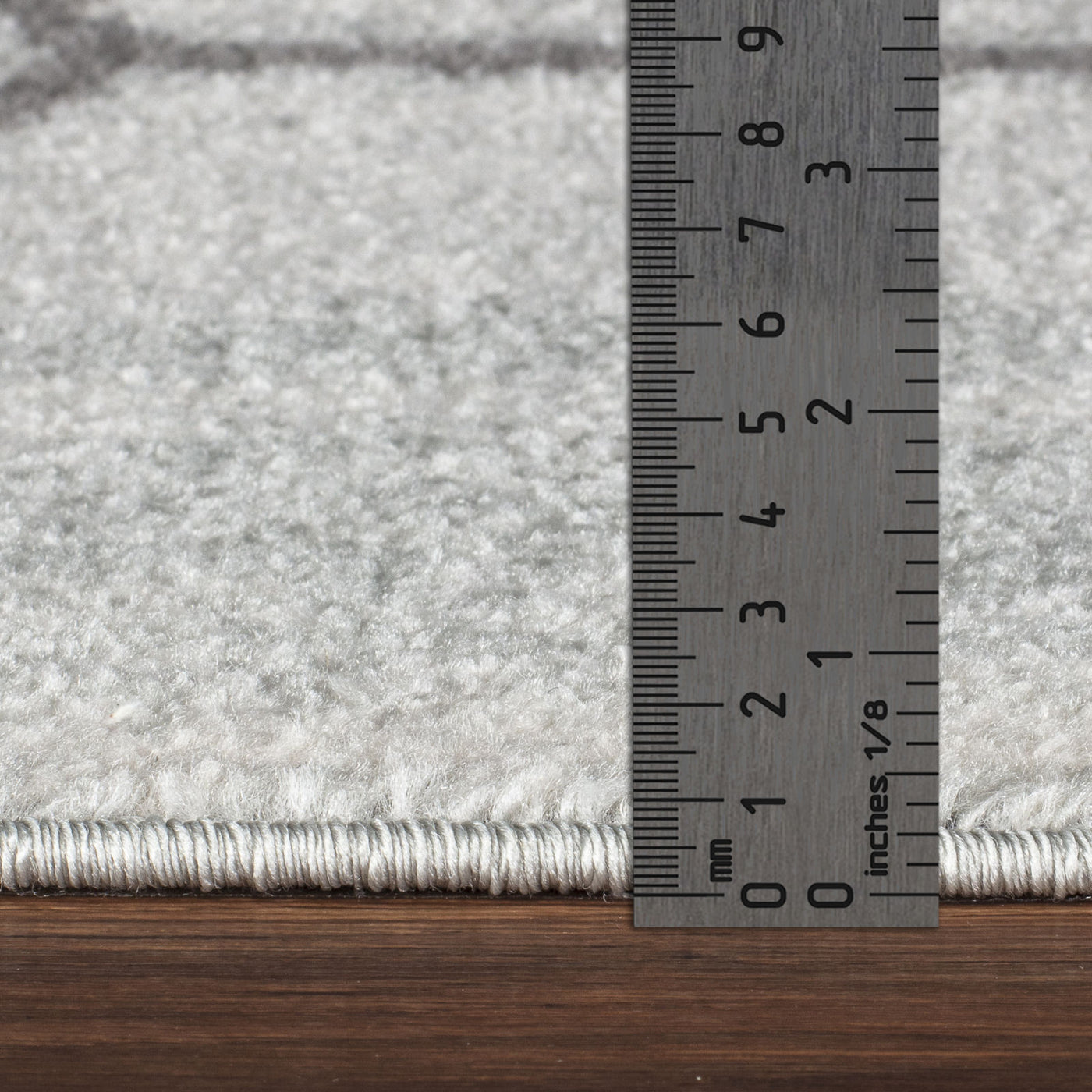 Tapis Scandinave Moderne Blanc/Gris Positano