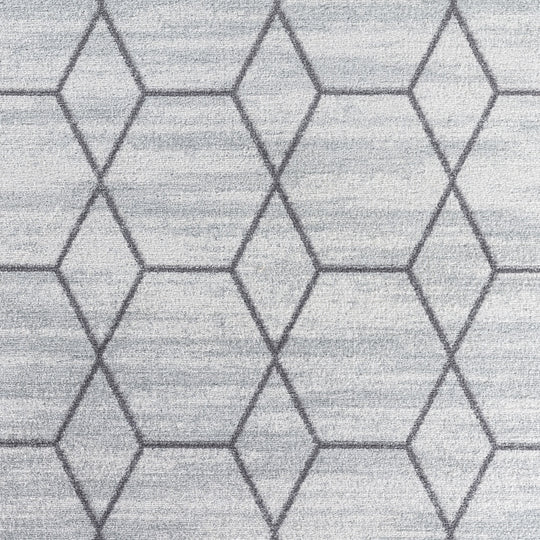 Tapis Scandinave Moderne Blanc/Gris Positano