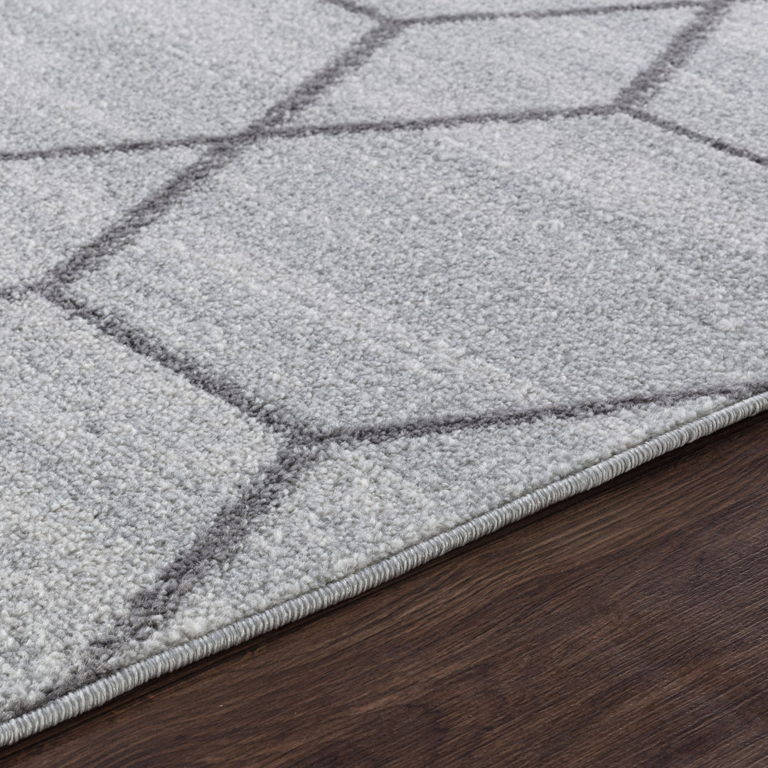 Tapis Scandinave Moderne Blanc/Gris Positano