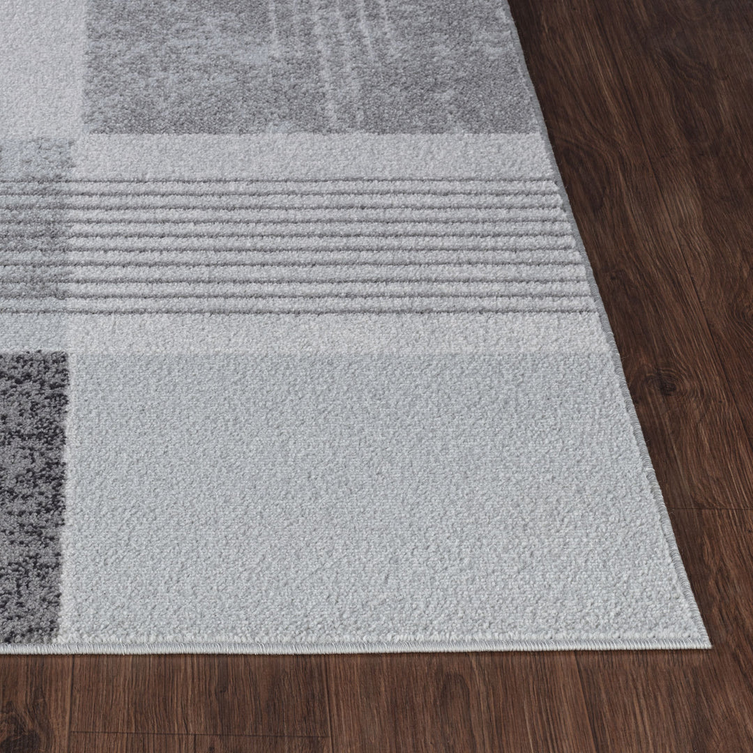 Tapis Scandinave Vernal Moderne Noir/Gris