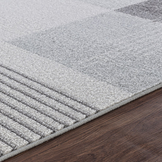 Tapis Scandinave Vernal Moderne Noir/Gris