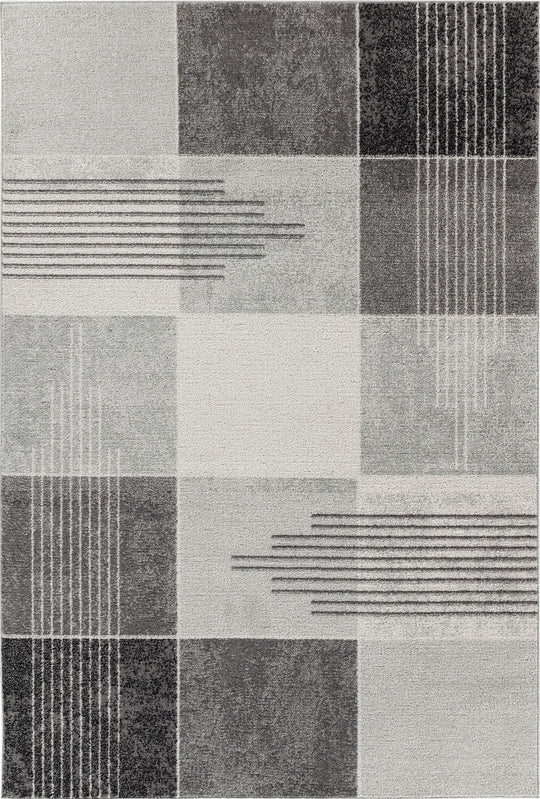 Tapis Scandinave Vernal Moderne Gris