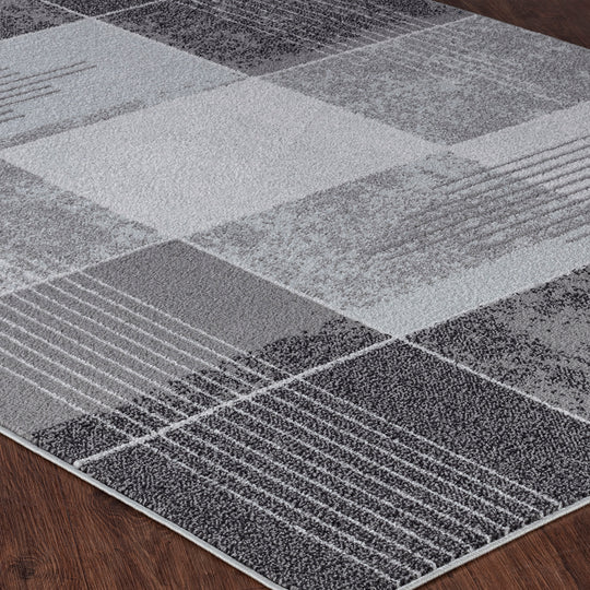 Tapis Scandinave Vernal Moderne Gris