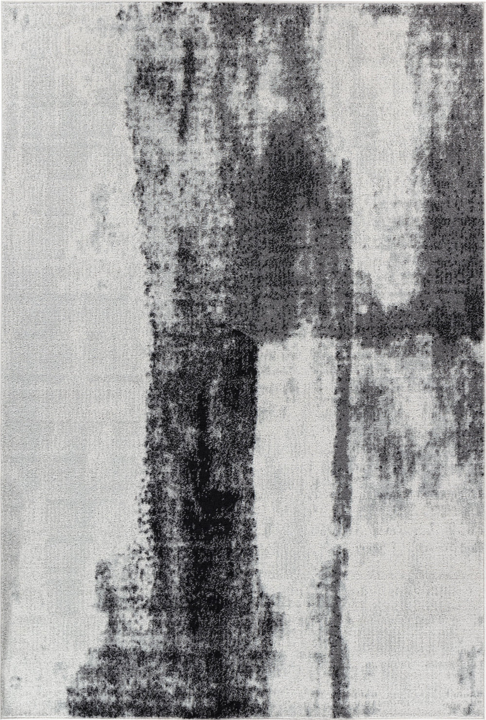 Tapis Abstrait Moderne Gris Elko