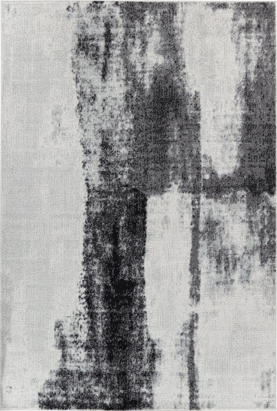 Tapis Abstrait Moderne Gris Elko