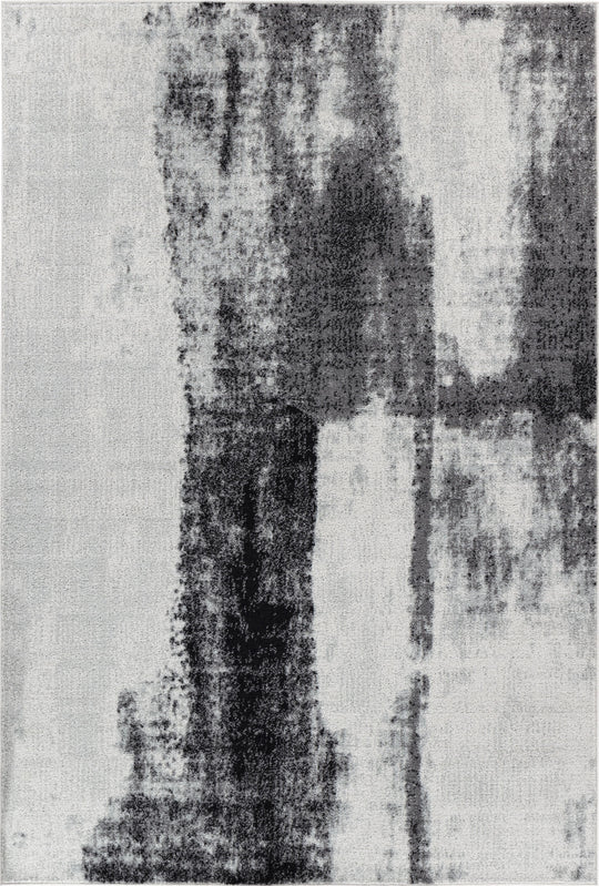 Tapis Abstrait Moderne Gris Elko