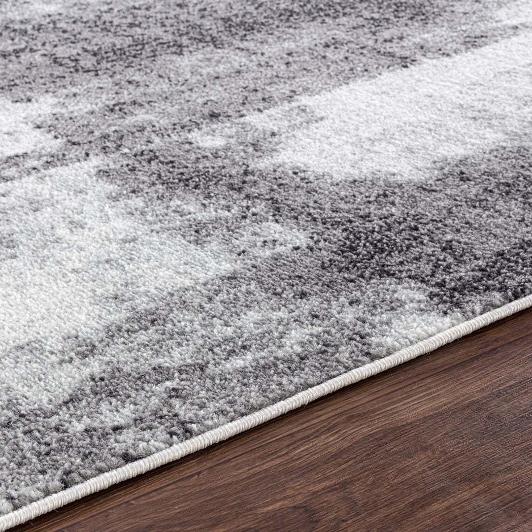 Tapis Abstrait Moderne Gris Elko