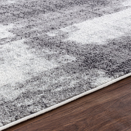 Tapis Abstrait Moderne Gris Elko