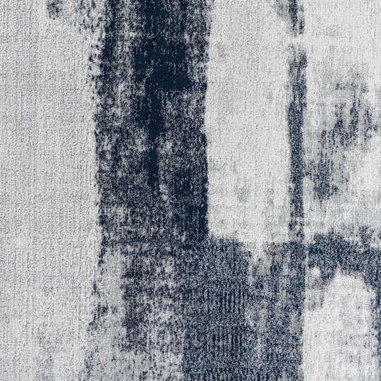Tapis Abstrait Moderne Bleu/Gris Elko