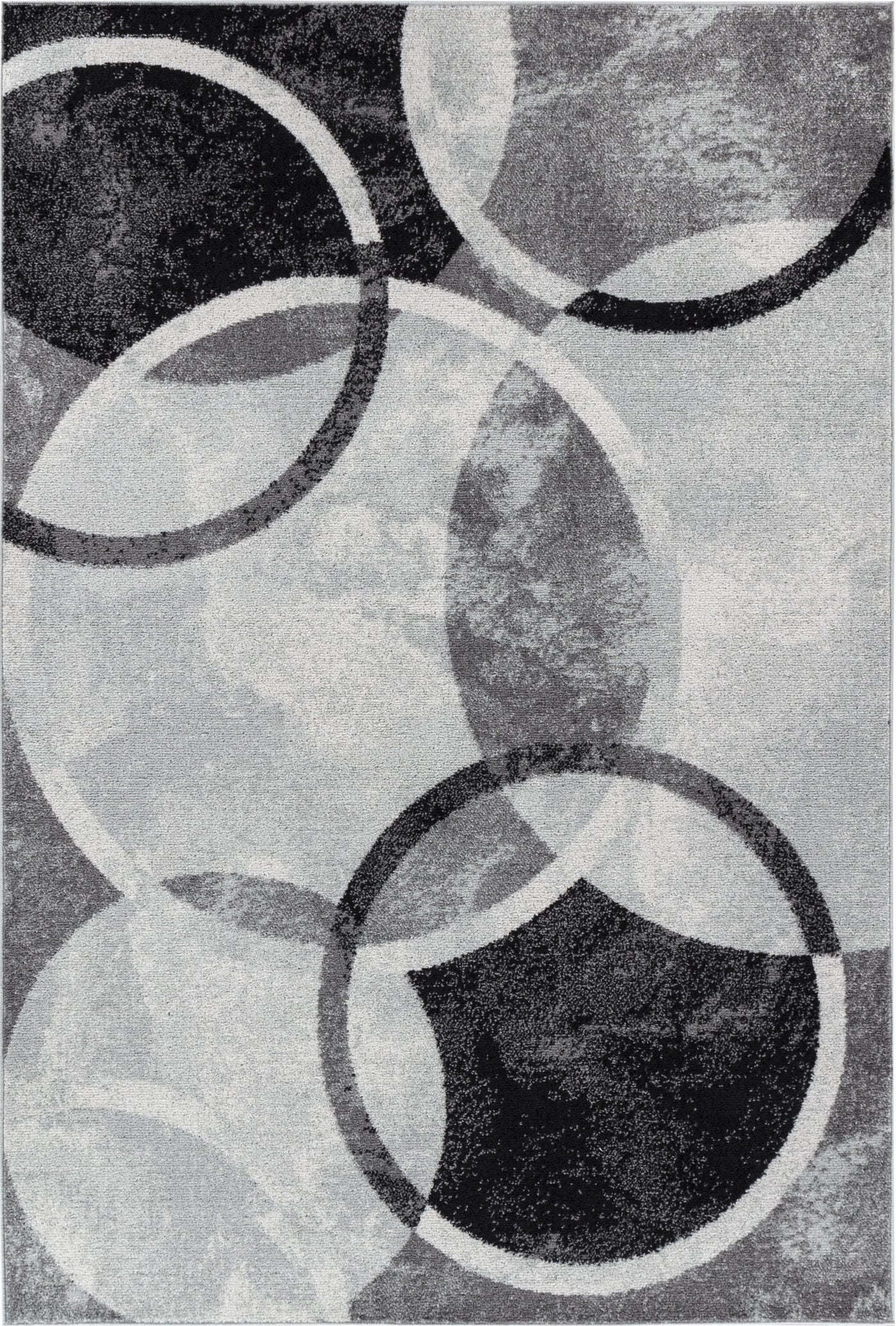 Tapis Scandinave Moderne Noir/Gris/Blanc Fallon