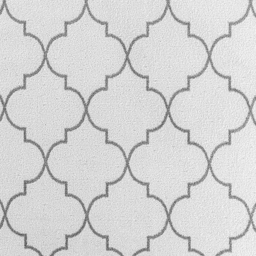 Tapis Oriental Marocain Traditionnel Blanc/Gris Moab
