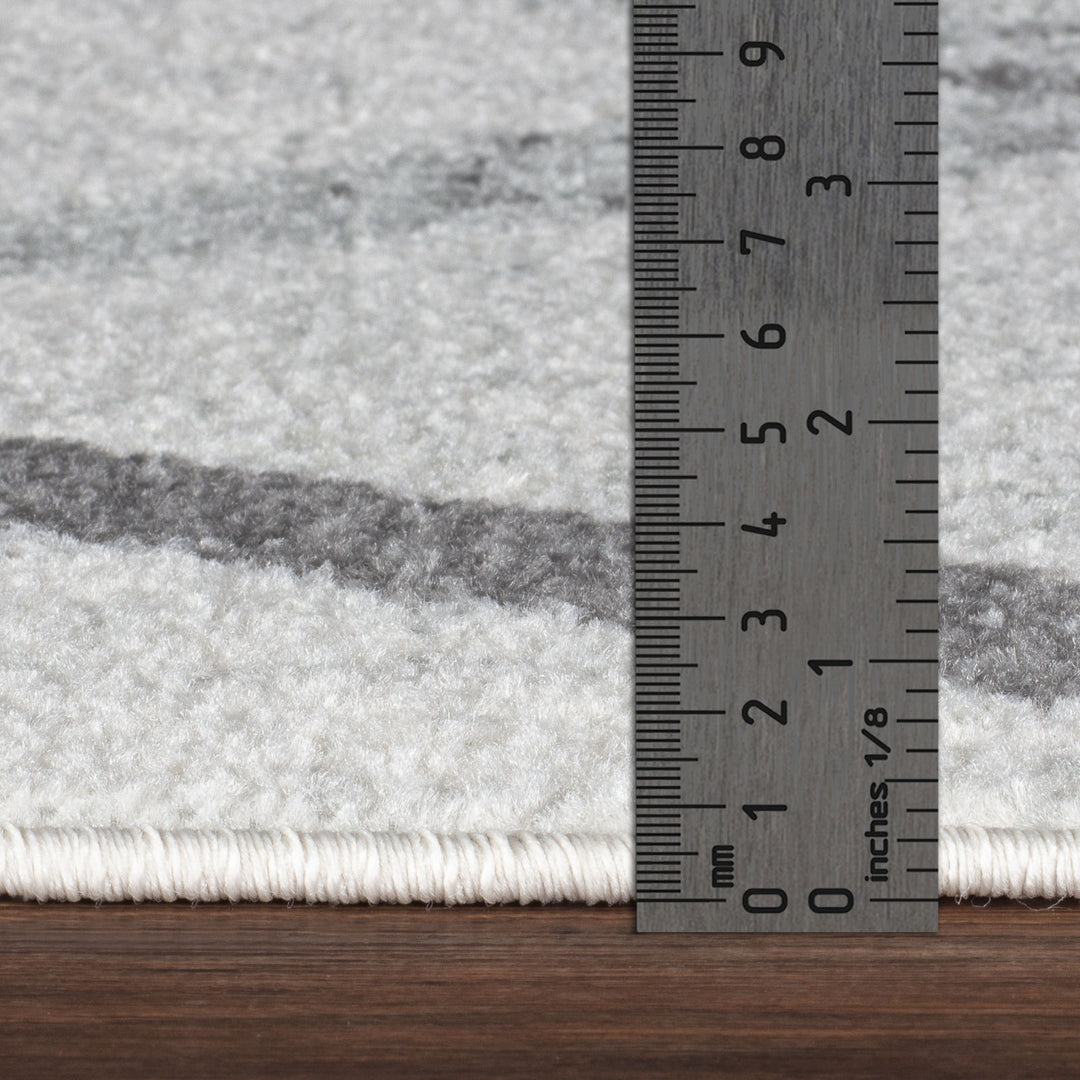 Tapis Scandinave Moderne Blanc/Gris Aspen