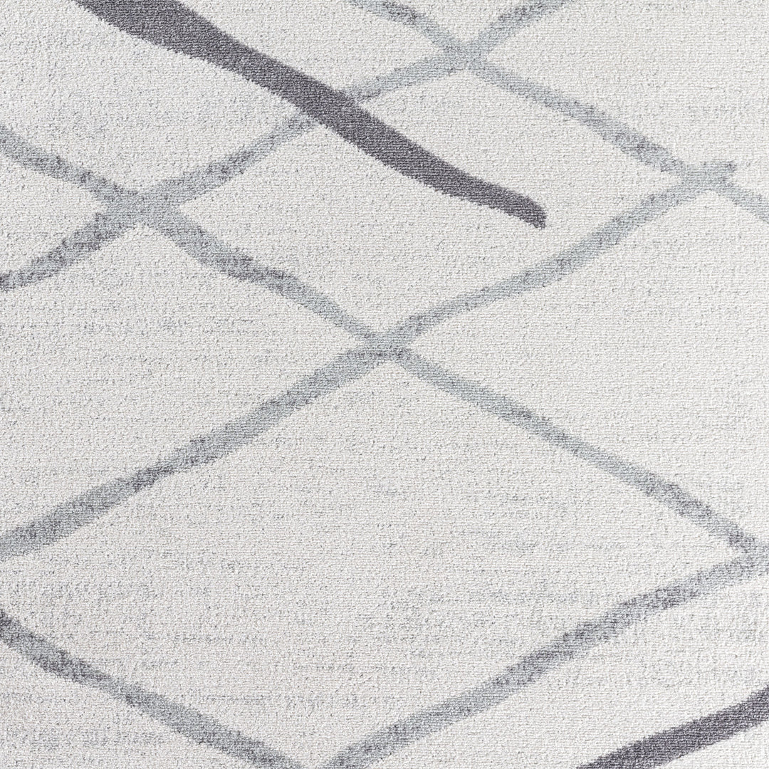 Tapis Scandinave Moderne Blanc/Gris Aspen
