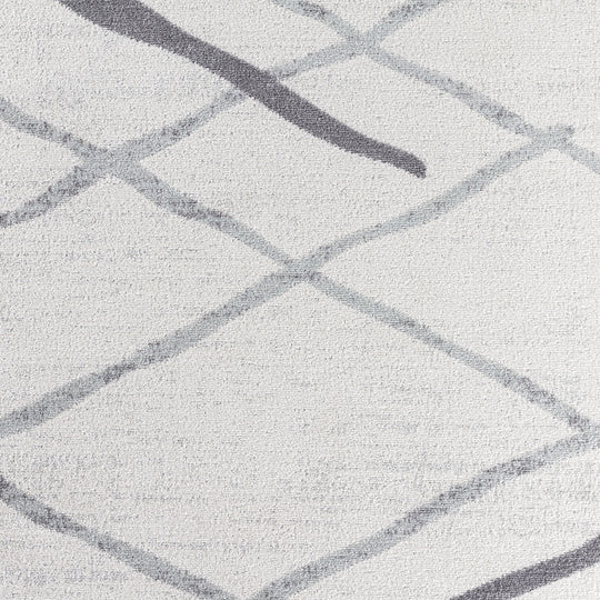 Tapis Scandinave Moderne Blanc/Gris Aspen