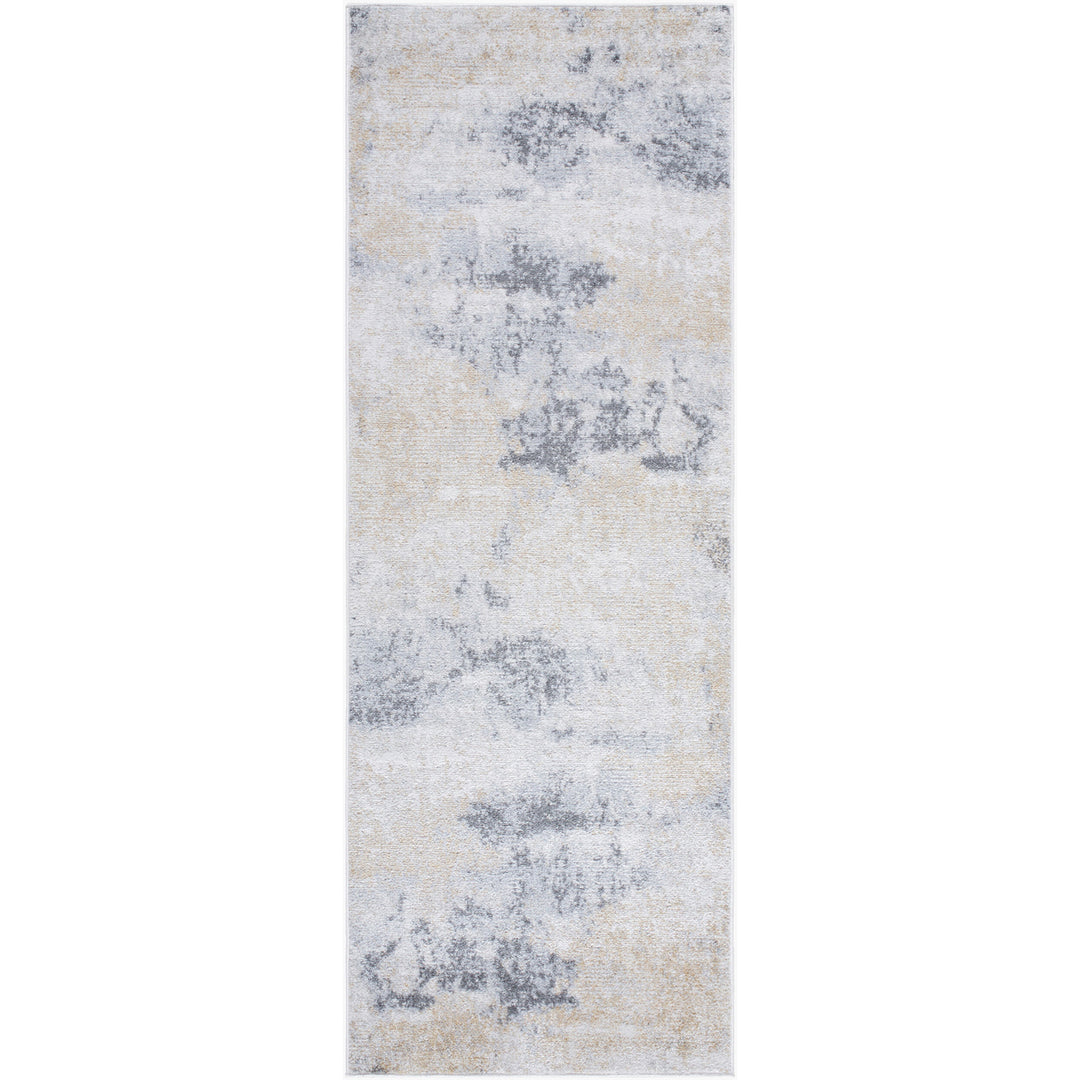 Tapis de Couloir Abstrait Moderne Gris/Beige Arica