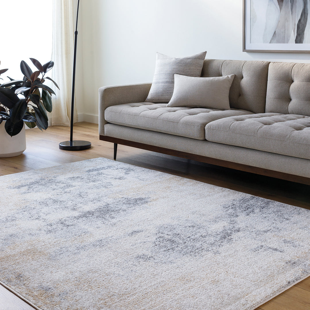 Tapis Abstrait Moderne Gris/Beige Arica