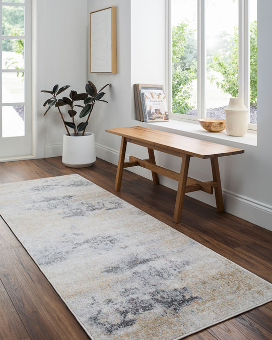 Tapis Abstrait Moderne Gris/Beige Arica