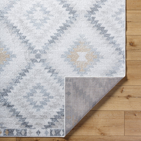Tapis de Couloir Scandinave Bohème Gris/Beige Bogor