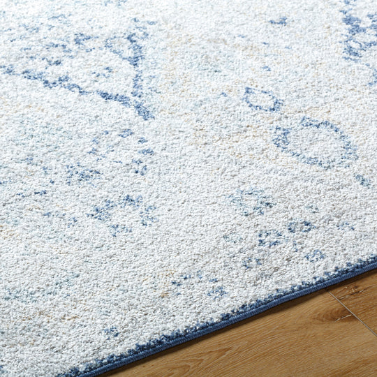 Tapis de Couloir Vintage Oriental Bleu/Gris Cuzco