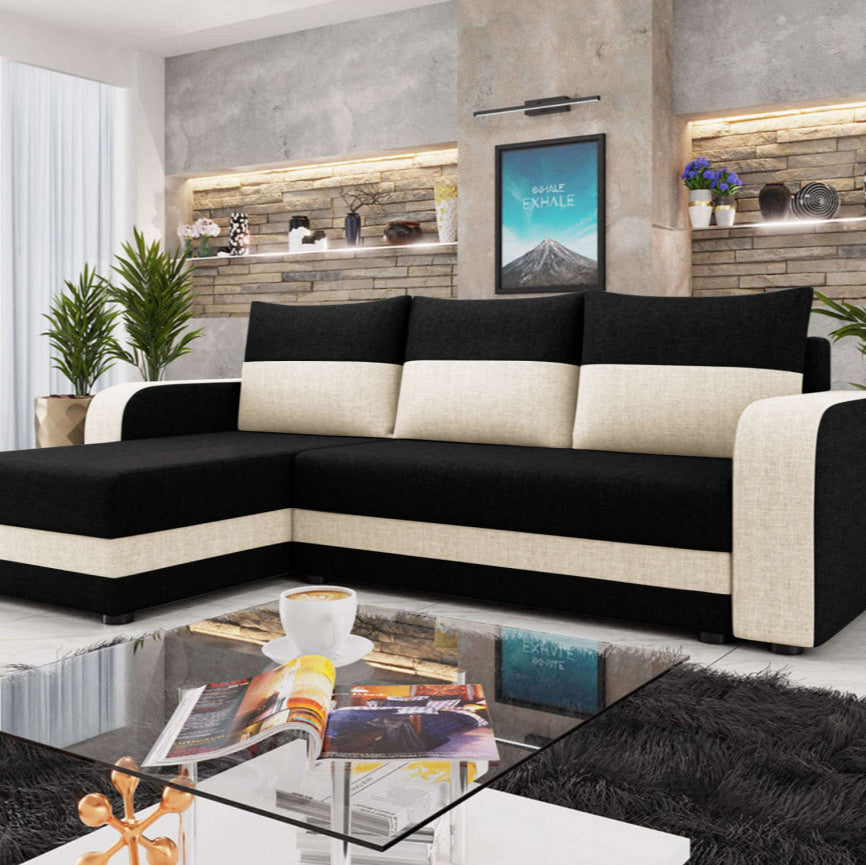 Canapé d'angle réversible Harvey 4 places convertible Bestmobilier
