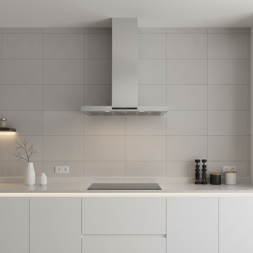 Hotte murale BOSH DWB97IM50 Série 4 avec 4 vitesses d'aspiration dont 1 intensive 90cm Inox