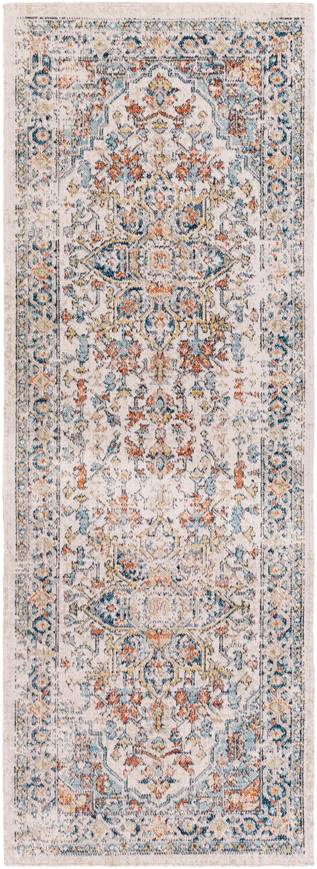 Tapis d'Extérieur/Intérieur Bleu/Beige  Arvada