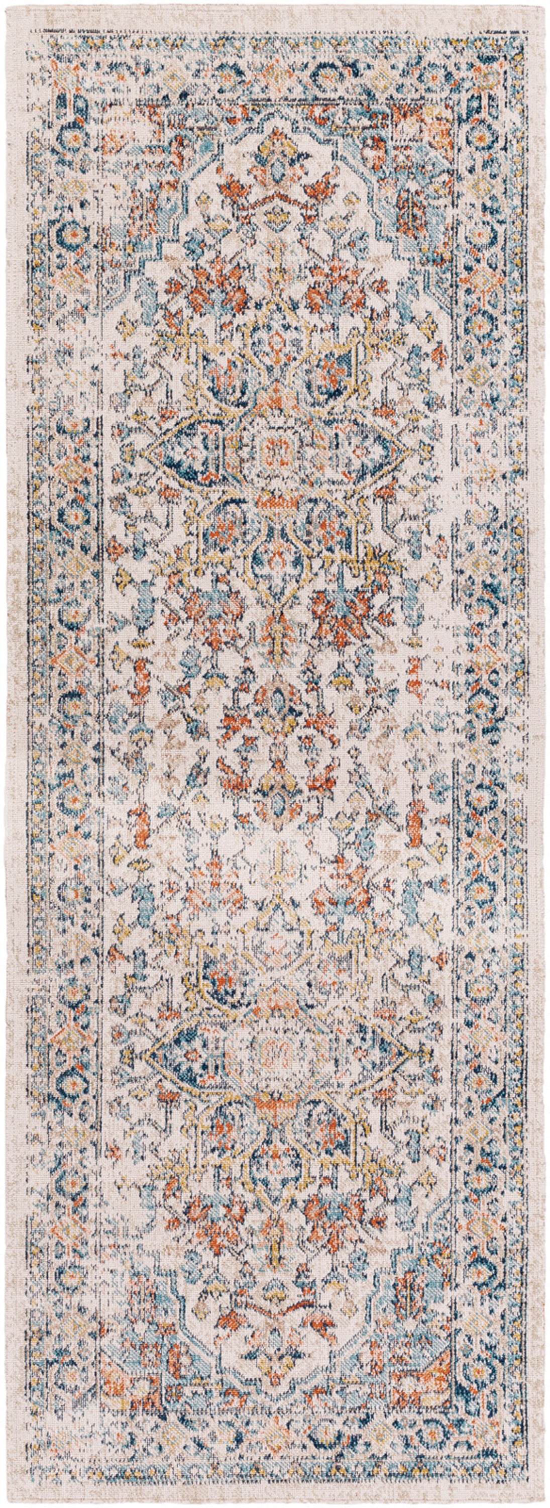 Tapis d'Extérieur/Intérieur Bleu/Beige  Arvada
