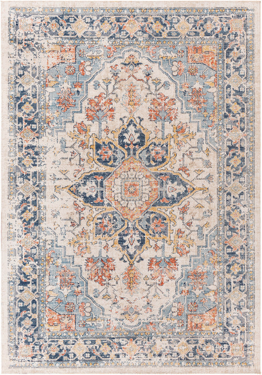 Tapis d'Extérieur/Intérieur Bleu/Beige  Arvada