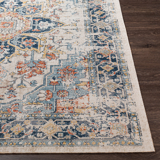 Tapis d'Extérieur/Intérieur Bleu/Beige  Arvada