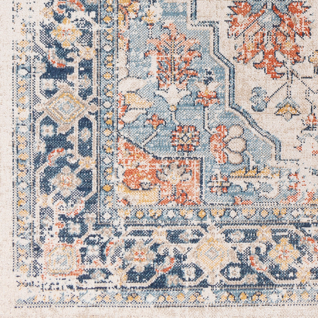 Tapis d'Extérieur/Intérieur Bleu/Beige  Arvada