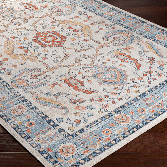 Tapis d'Extérieur/Intérieur Bleu/Beige Topeka