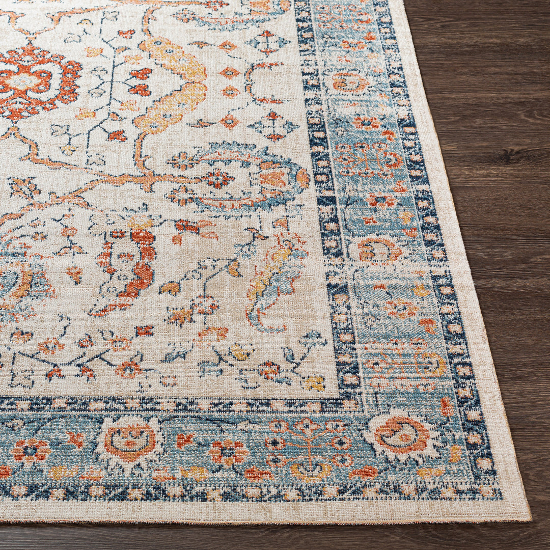 Tapis d'Extérieur/Intérieur Bleu/Beige Topeka