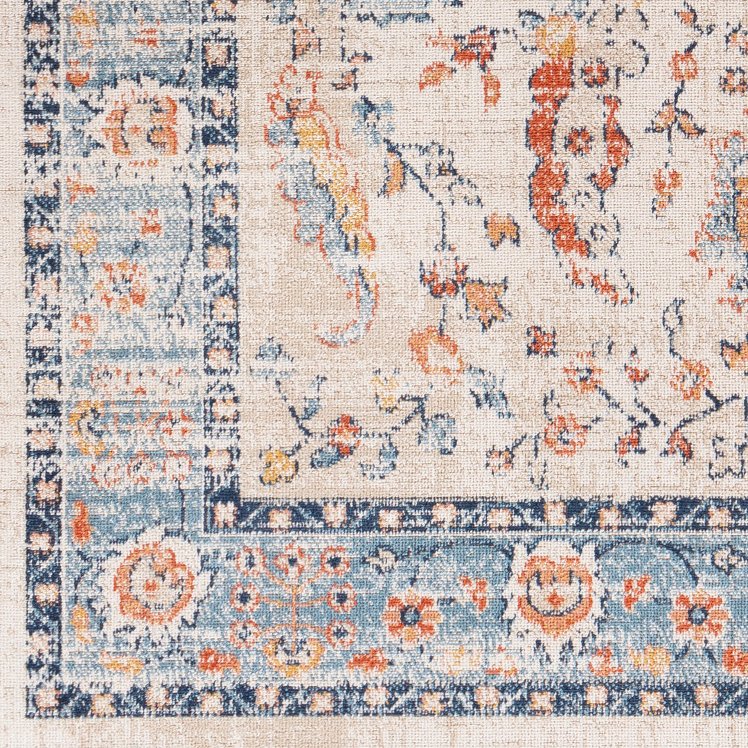 Tapis d'Extérieur/Intérieur Bleu/Beige Topeka