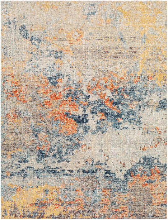 Tapis d'Extérieur/Intérieur Jaune/Bleu Tchia