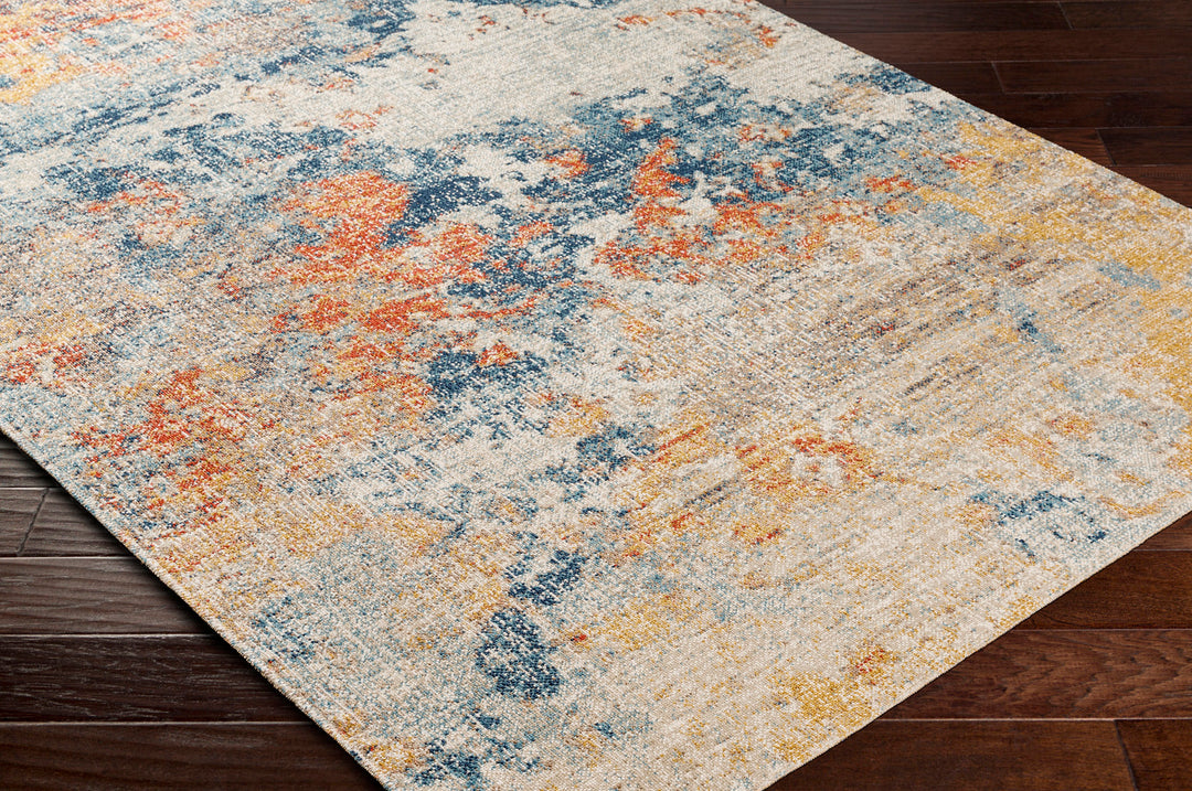 Tapis d'Extérieur/Intérieur Jaune/Bleu Tchia