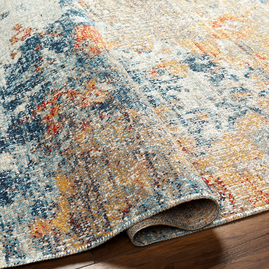 Tapis d'Extérieur/Intérieur Jaune/Bleu Tchia