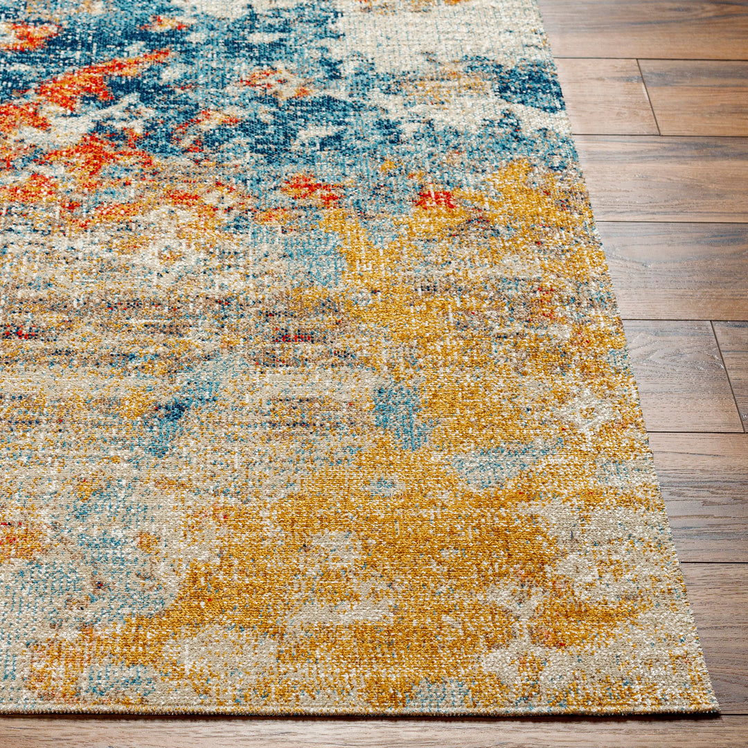 Tapis d'Extérieur/Intérieur Jaune/Bleu Tchia