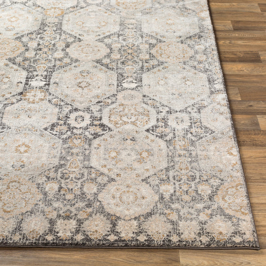Tapis Vintage Oriental Noir/Beige Sokol