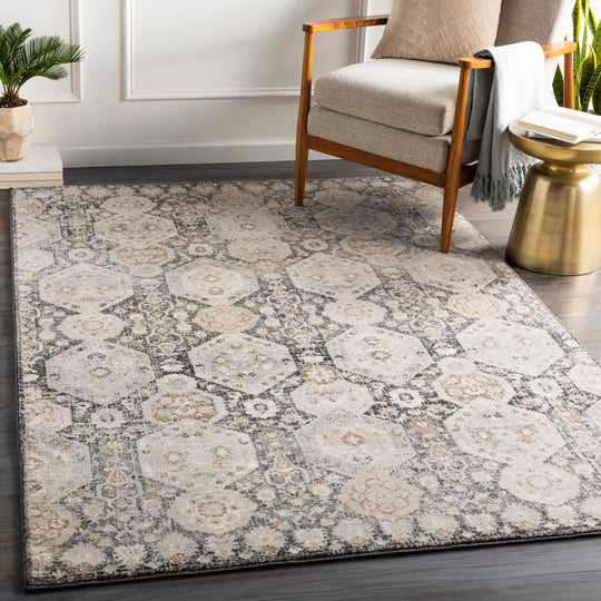 Tapis Vintage Oriental Noir/Beige Sokol