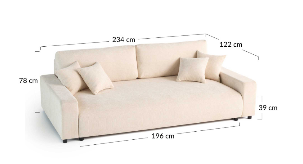 Canapé convertible BESTMOBILIER Pivoine 3 places avec coffre en velours texturé bleu