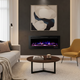 Insert Electrique Effet Flammes 1400-1600W Encastrable Avec Télécommande IF-32-FSB