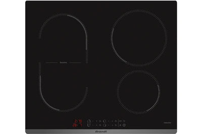 Plaque induction BRANDT BPI6427B Duozone 4 foyers 60cm — photo produit
