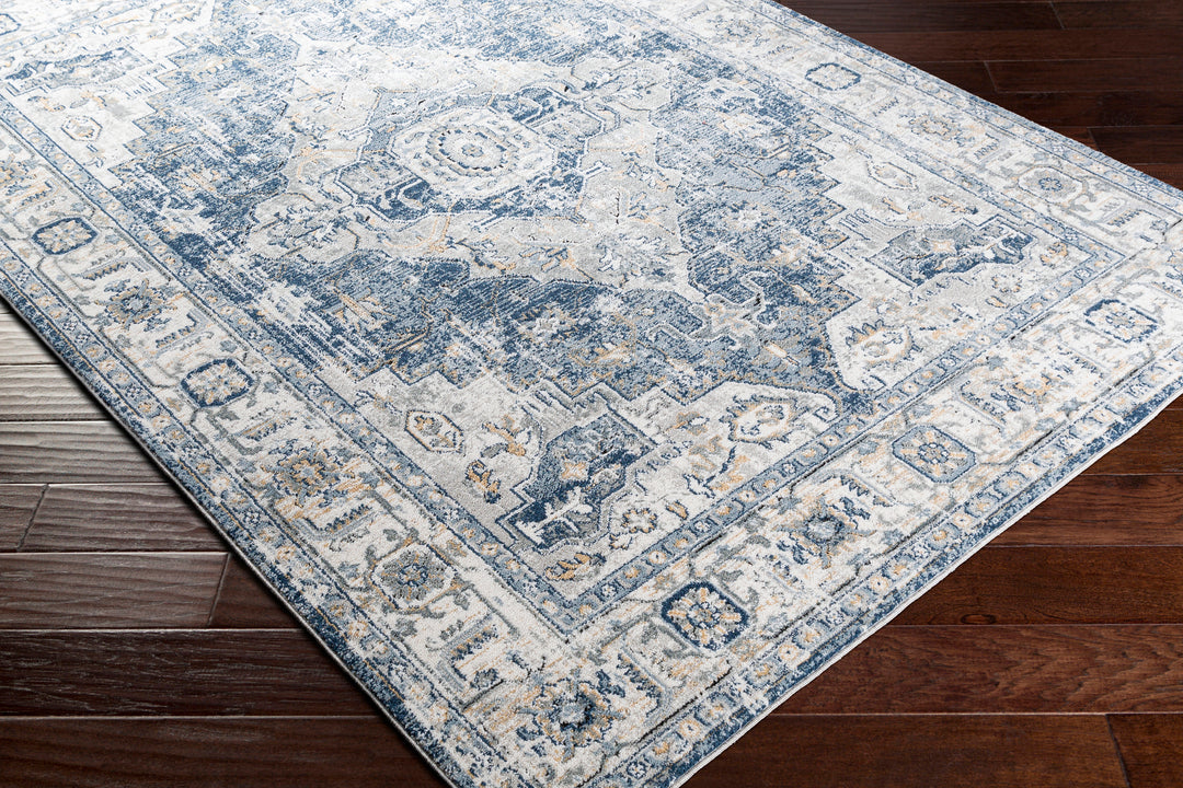 Tapis Vintage Oriental Bleu/Gris/Ivoire London