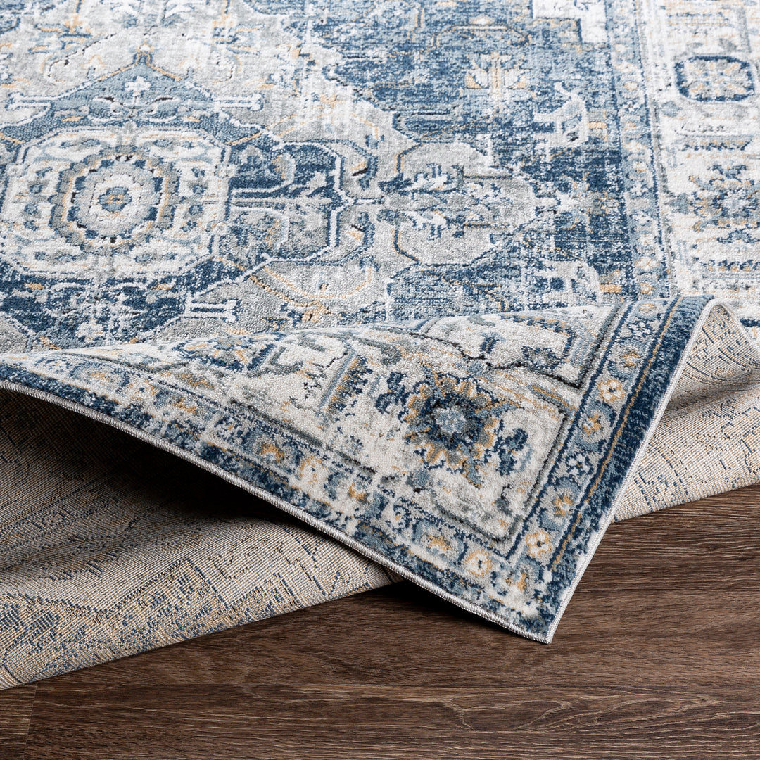 Tapis Vintage Oriental Bleu/Gris/Ivoire London