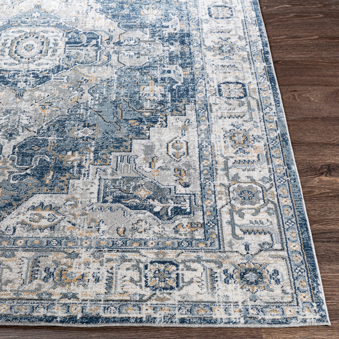 Tapis Vintage Oriental Bleu/Gris/Ivoire London
