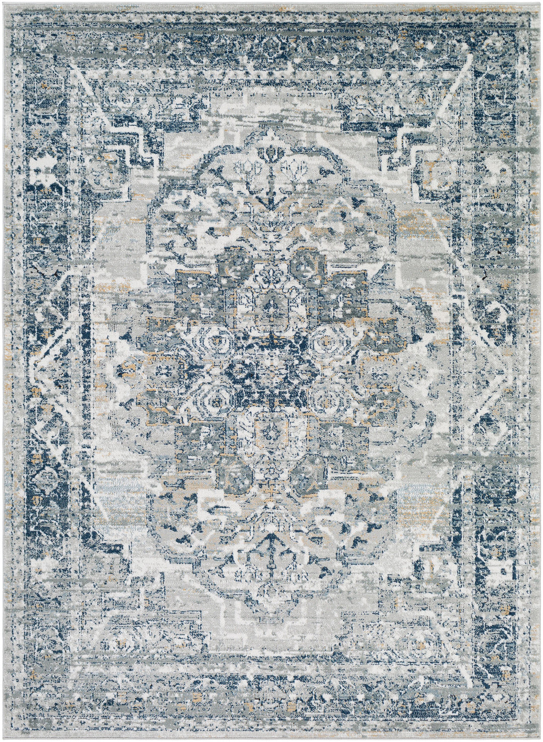 Tapis Vintage Oriental Gris/Bleu/Beige Mati