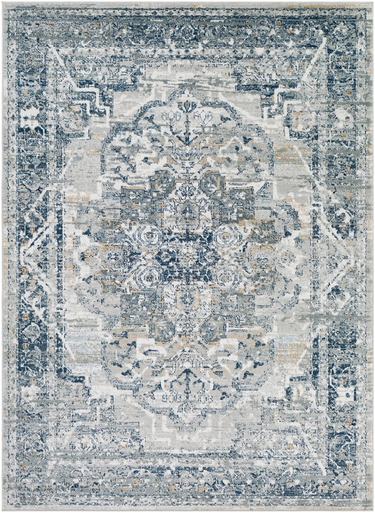 Tapis Vintage Oriental Gris/Bleu/Beige Mati
