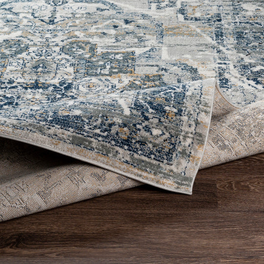 Tapis Vintage Oriental Gris/Bleu/Beige Mati