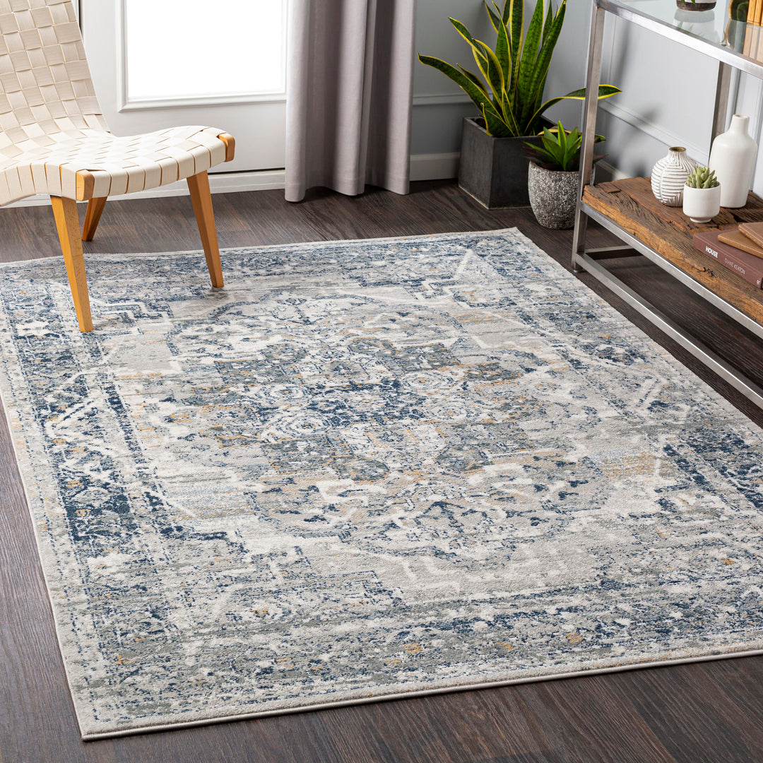 Tapis Vintage Oriental Gris/Bleu/Beige Mati