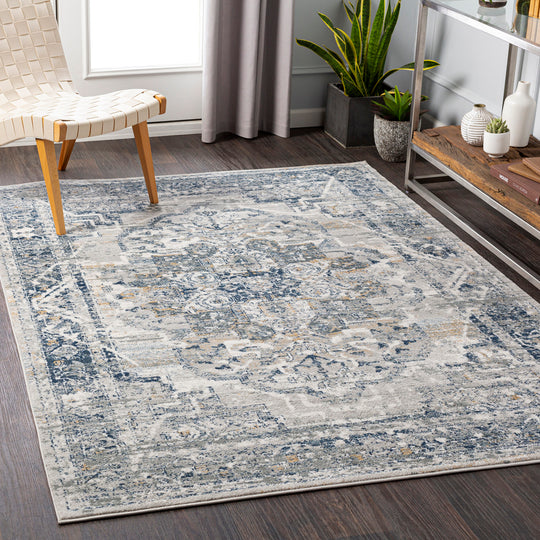 Tapis Vintage Oriental Gris/Bleu/Beige Mati